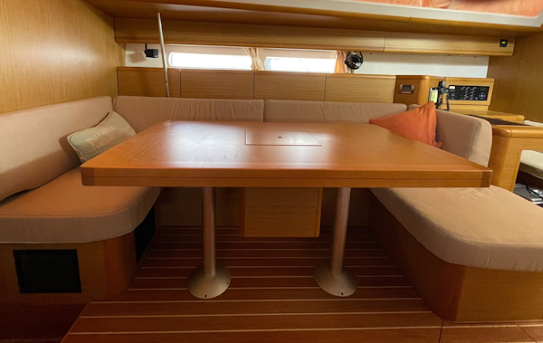 Jeanneau-53 2010 -Key Largo-Florida-United States-Salon Features a Large Dining Table-1818186
