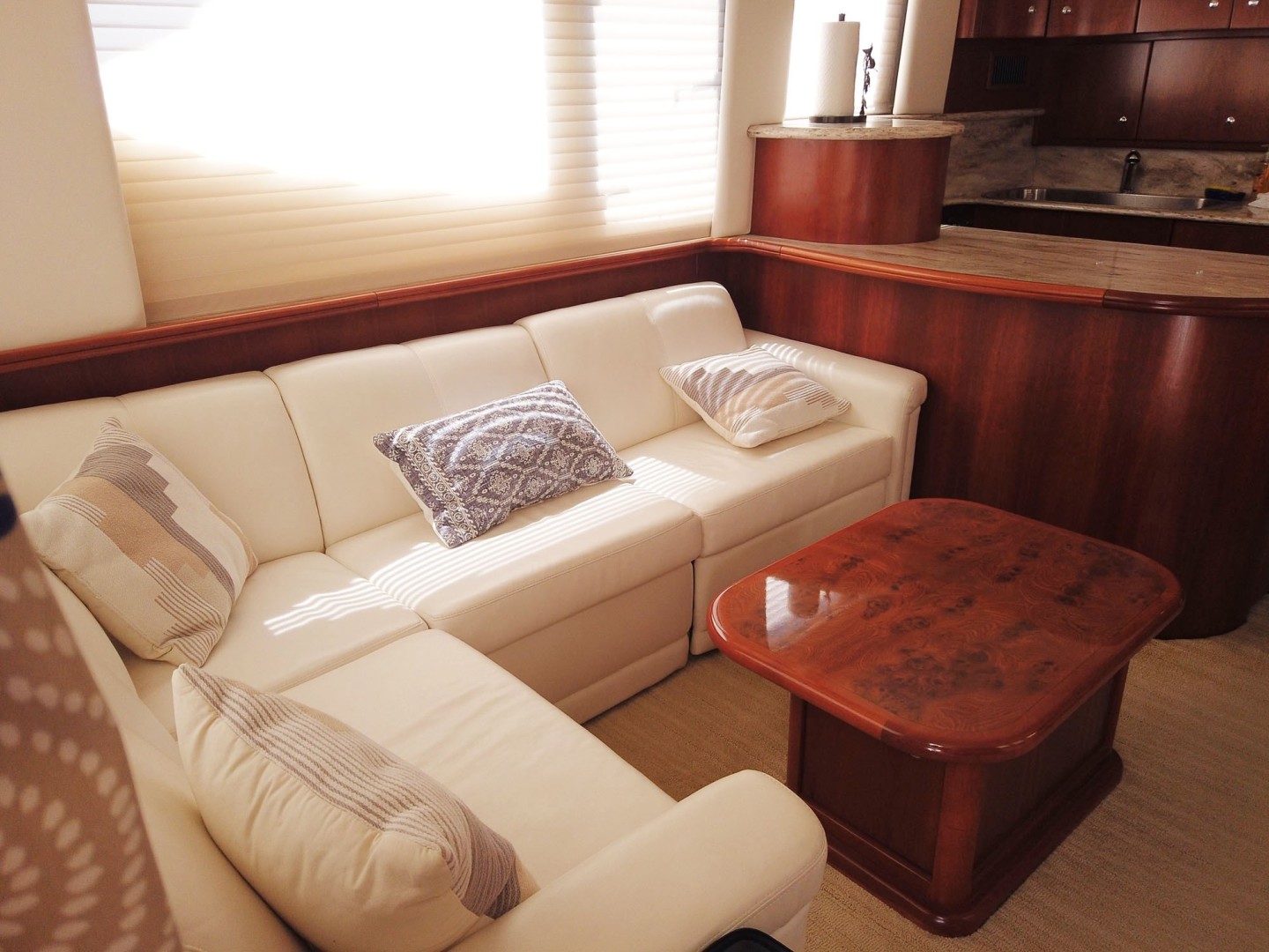 Silverton-Cape May 520 2013-Take Two Key West-Florida-United States-UltraLeather  Sofa To Port And Salon Table With Storage-2027463 | Thumbnail