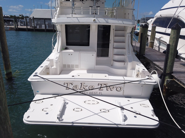 Silverton-Cape May 520 2013-Take Two Key West-Florida-United States-Latham Power Hydraulic Lift Swim Platform-2027527