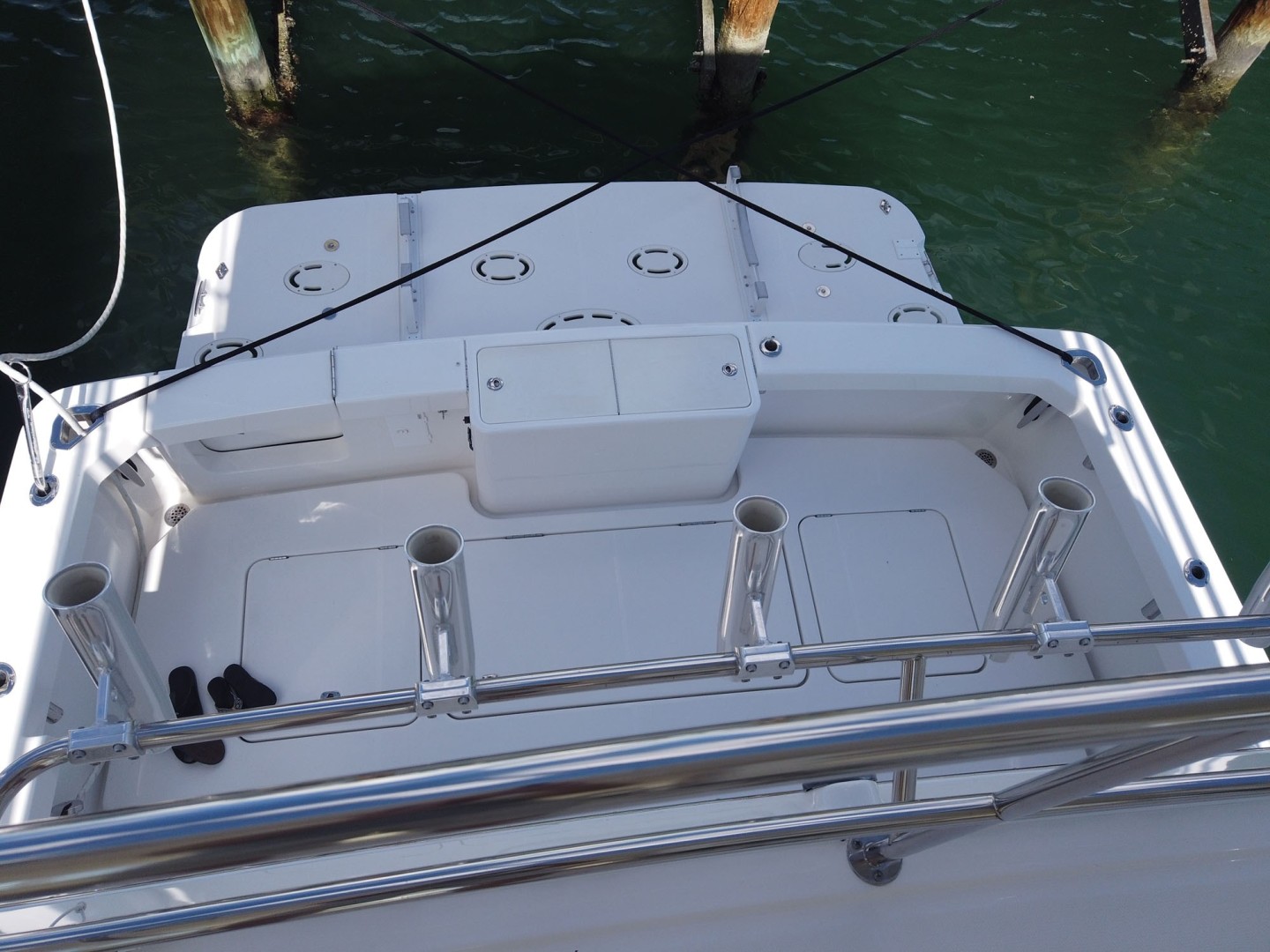 Silverton-Cape May 520 2013-Take Two Key West-Florida-United States-Cockpit And Swim Platform View From Flybridge-2027521 | Thumbnail