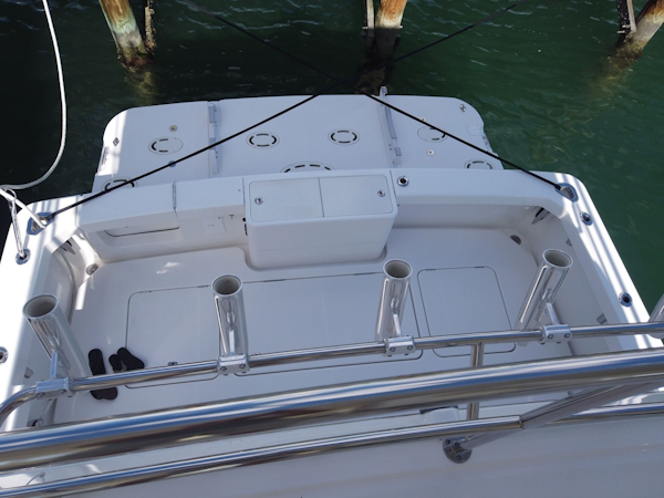Silverton-Cape May 520 2013-Take Two Key West-Florida-United States-Cockpit And Swim Platform View From Flybridge-2027521