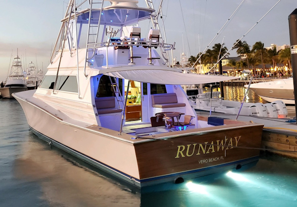Jim Smith-Custom 60 Sportfish Convertible 1986-Runaway Fort Pierce-Florida-United States-Night Lights-2090813