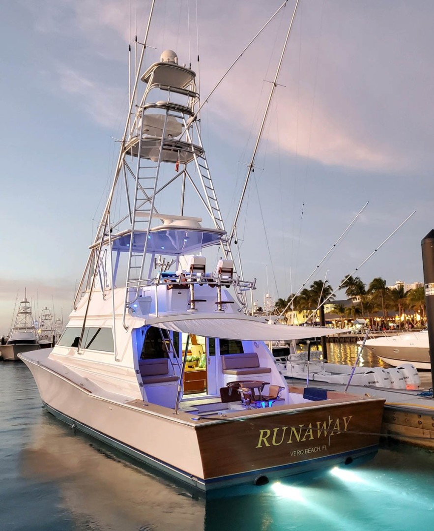 Jim Smith-Custom 60 Sportfish Convertible 1986-Runaway Fort Pierce-Florida-United States-Night Lights-2090814 | Thumbnail