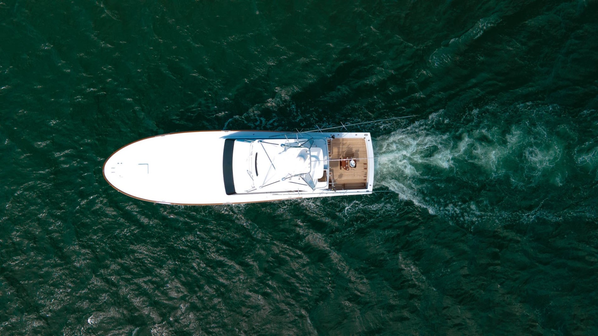Jim Smith-Custom 60 Sportfish Convertible 1986-Runaway Fort Pierce-Florida-United States-Overhead View Running-2090818 | Thumbnail