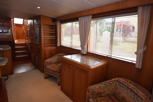 Grand Alaskan-64 Pilothouse 1999-SOFT TOUCH Fort Lauderdale-Florida-United States-Starboard Side View Salon-2183980