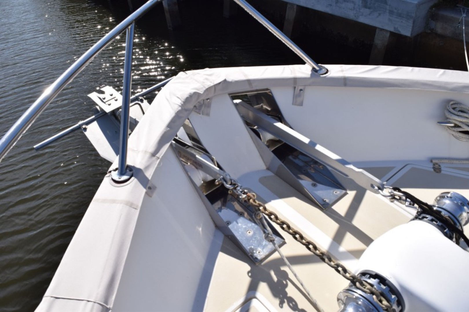 Grand Alaskan-64 Pilothouse 1999-SOFT TOUCH Fort Lauderdale-Florida-United States-Anchor Detail-2183991 | Thumbnail