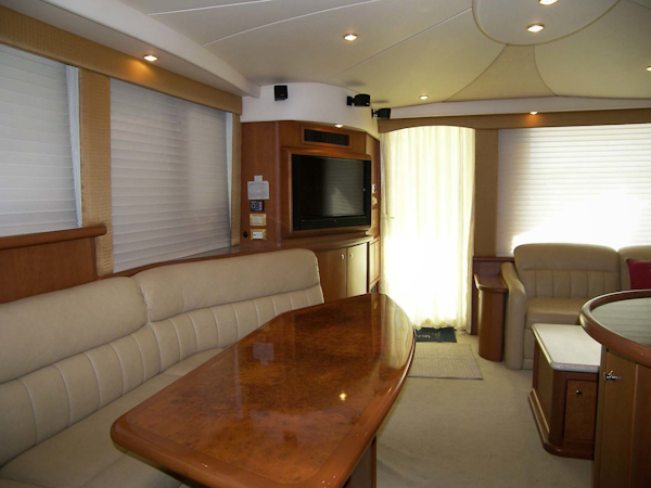 Silverton-48 Convertible 2005-About Time Sarasota-Florida-United States-Salon Looking Aft-2750013