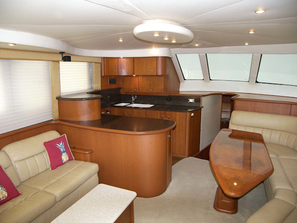 Silverton-48 Convertible 2005-About Time Sarasota-Florida-United States-Salon From Entry-2750012
