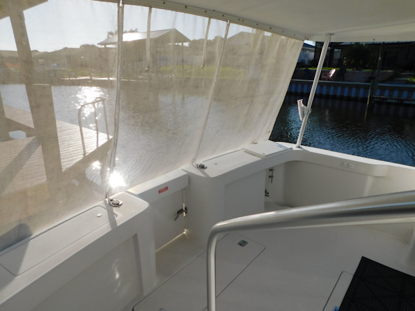 Mainship-390 Trawler 2001-Penguins Paradise Merritt Island-Florida-United States-Sunscreen Aft Cockpit-3153988