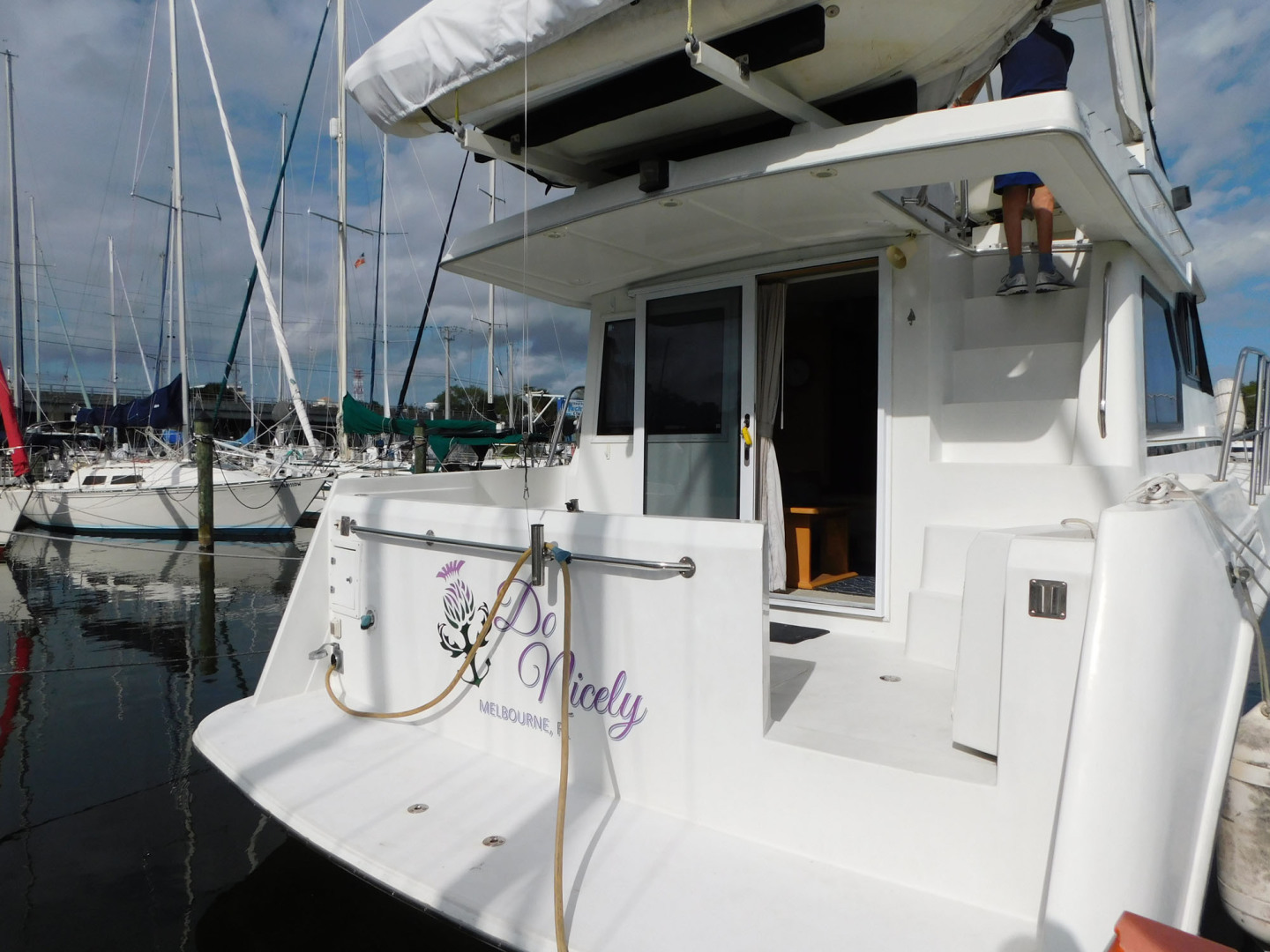 Navigator-4200 Classic Pilothouse 1997 -Melbourne-Florida-United States-Stern View  Transom Door-3166561 | Thumbnail