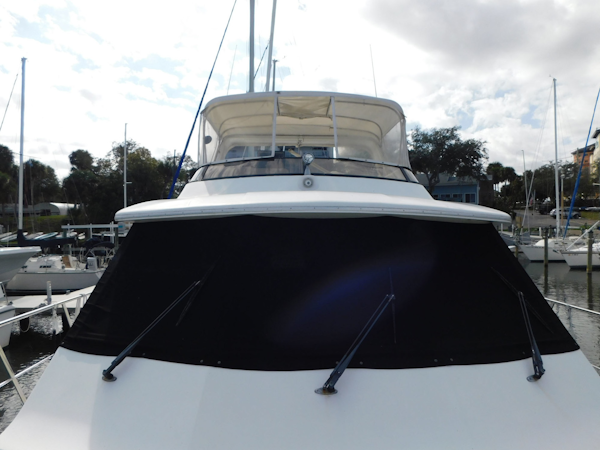 Navigator-4200 Classic Pilothouse 1997 -Melbourne-Florida-United States-Foredeck Looking Aft   Bimini Top With Full Enclosure-3166549