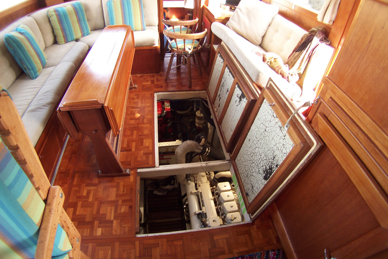Grand Banks-42 Classic 1989-STARPATH Hobe Sound-Florida-United States-Engine Room Access From Salon-3168889 | Thumbnail