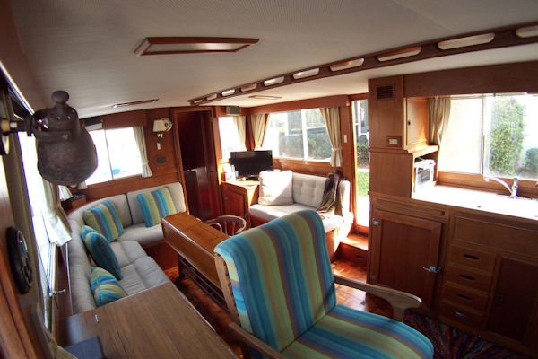 Grand Banks-42 Classic 1989-STARPATH Hobe Sound-Florida-United States-Salon View To Aft Port-3168874