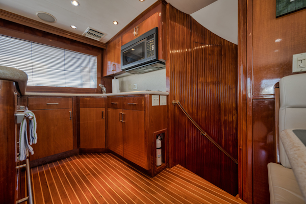 Hatteras-60 Convertible 2000-Mango Moon Coral Gables-Florida-United States-Galley Port Forward-3178461