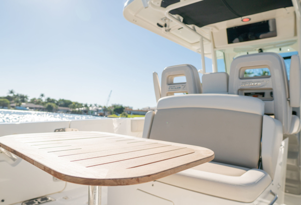 Boston Whaler-330 Outrage 2016 -Fort Lauderdale-Florida-United States-Leaning Post Storage Under Aft Facing Seat And Table-3179618