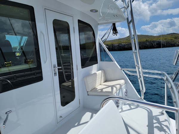 Hatteras-60 Convertible 2006-Take It Deep Fort Lauderdale-Florida-United States-Bridge Aft Deck Seating-3198909