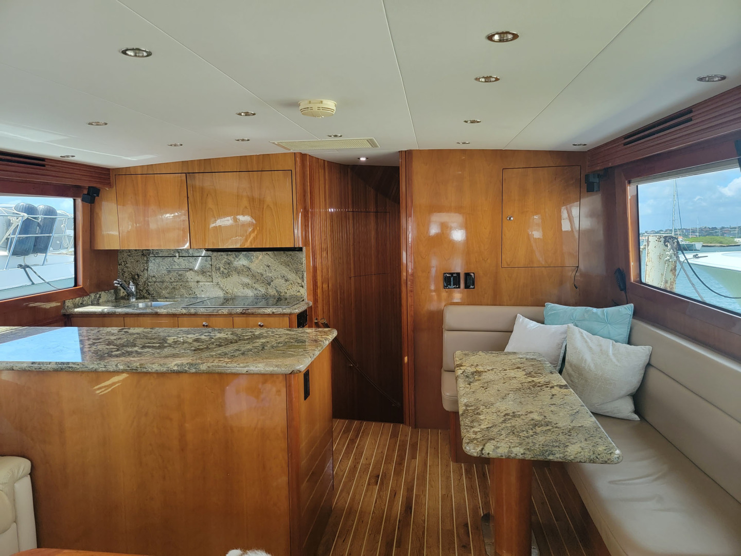 Hatteras-60 Convertible 2006-Take It Deep Fort Lauderdale-Florida-United States-Galley To Port And Dinette To Starboard-3198890 | Thumbnail