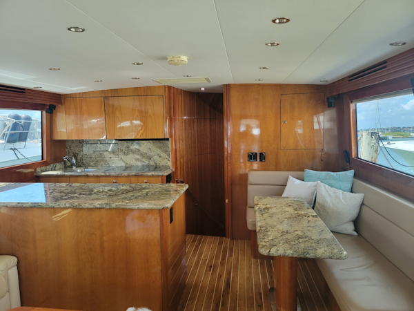 Hatteras-60 Convertible 2006-Take It Deep Fort Lauderdale-Florida-United States-Galley To Port And Dinette To Starboard-3198890