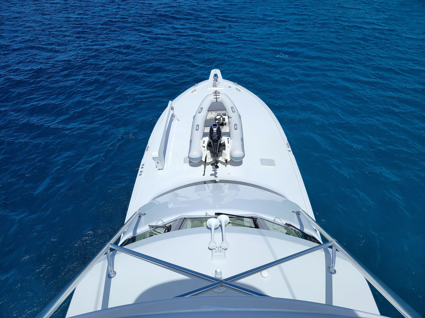 Hatteras-60 Convertible 2006-Take It Deep Fort Lauderdale-Florida-United States-Foredeck View From Tower-3198910 | Thumbnail