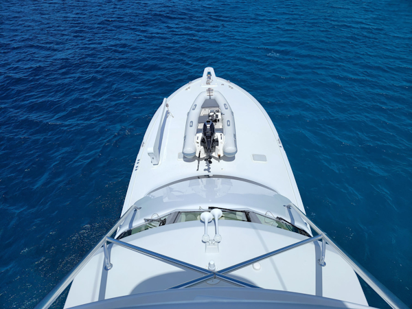 Hatteras-60 Convertible 2006-Take It Deep Fort Lauderdale-Florida-United States-Foredeck View From Tower-3198910