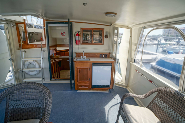 Californian-48 Motor Yacht 1989-Step 2 Bradenton-Florida-United States-Aft Deck Wet Bar-3231206