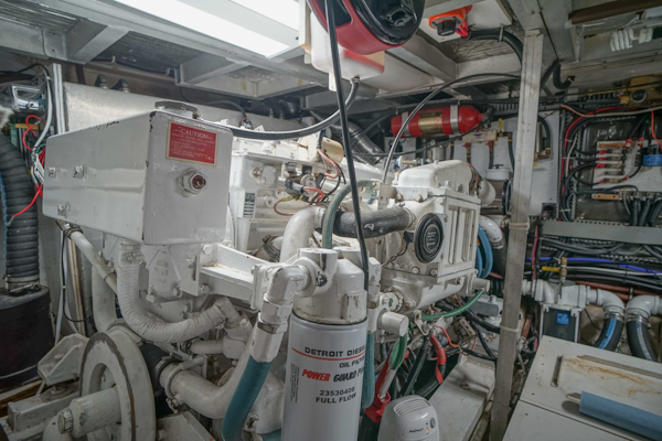 Californian-48 Motor Yacht 1989-Step 2 Bradenton-Florida-United States-Engine Room-3231210