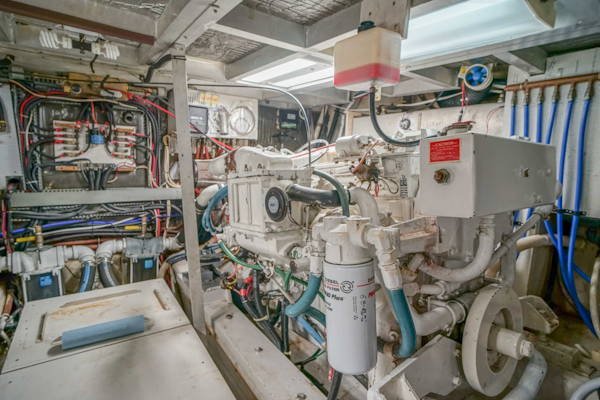 Californian-48 Motor Yacht 1989-Step 2 Bradenton-Florida-United States-Engine Room-3231208