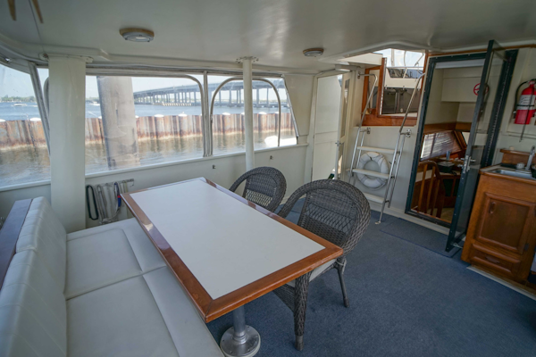 Californian-48 Motor Yacht 1989-Step 2 Bradenton-Florida-United States-Aft Deck Seating-3231207