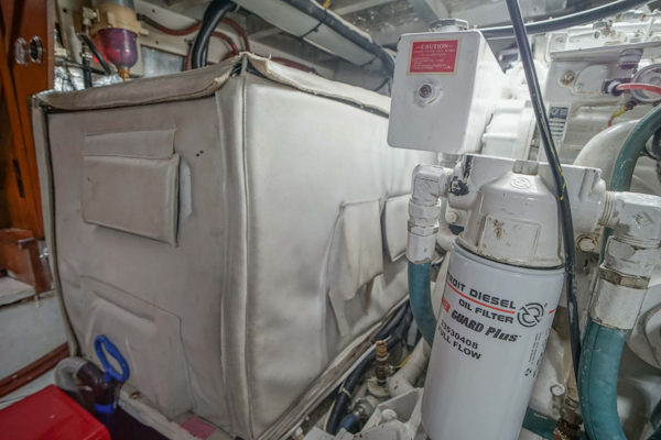 Californian-48 Motor Yacht 1989-Step 2 Bradenton-Florida-United States-Engine Room-3231212