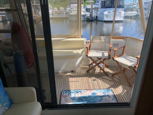 Beneteau-Swift Trawler 2013-ONS BOOTJE Palm Coast-Florida-United States-Slider From Salon To Aft Deck-3265327