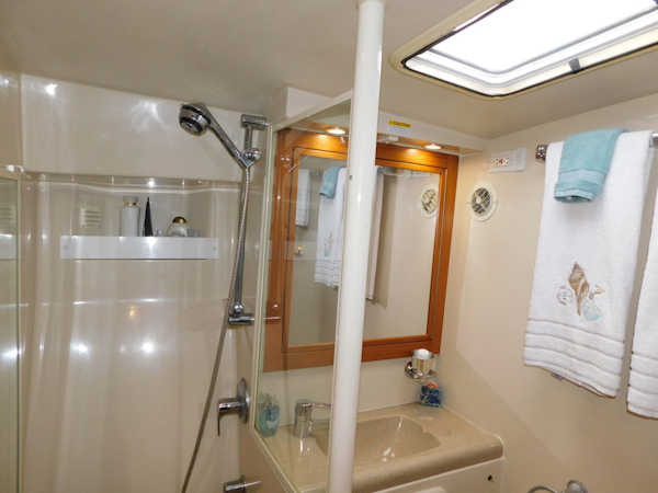 Riviera-48 Enclosed Flybridge 2003-Moxsea Merritt Island-Florida-United States-Master Head and Shower-3267575