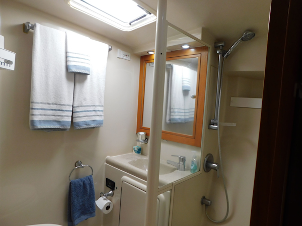 Riviera-48 Enclosed Flybridge 2003-Moxsea Merritt Island-Florida-United States-Master Head and Shower-3267574