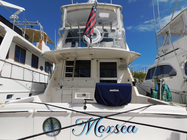 Riviera-48 Enclosed Flybridge 2003-Moxsea Merritt Island-Florida-United States-Aft View-3267608