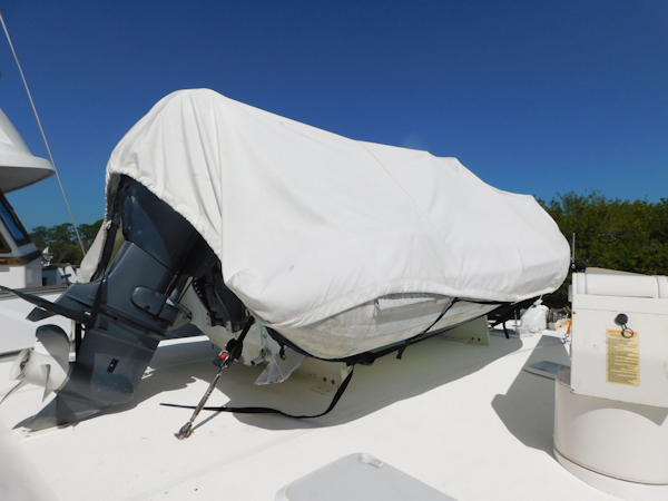 Riviera-48 Enclosed Flybridge 2003-Moxsea Merritt Island-Florida-United States-Foredeck Tender with Cover-3267583