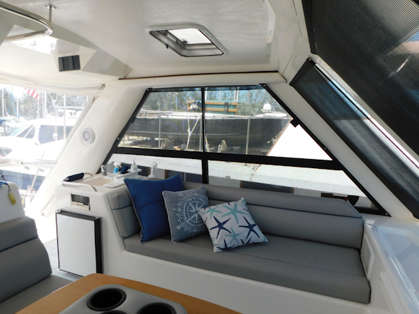 Riviera-48 Enclosed Flybridge 2003-Moxsea Merritt Island-Florida-United States-Flybridge Port Seating-3267589