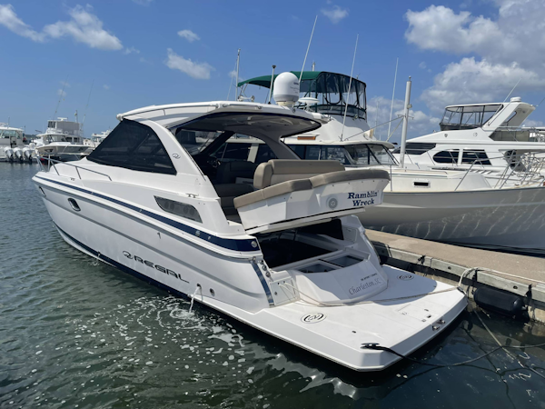 Regal-35SC 2015-RAMBLIN WRECK Mount Pleasant-South Carolina-United States-Port Aft Quarter With Engine Access Open-3266731