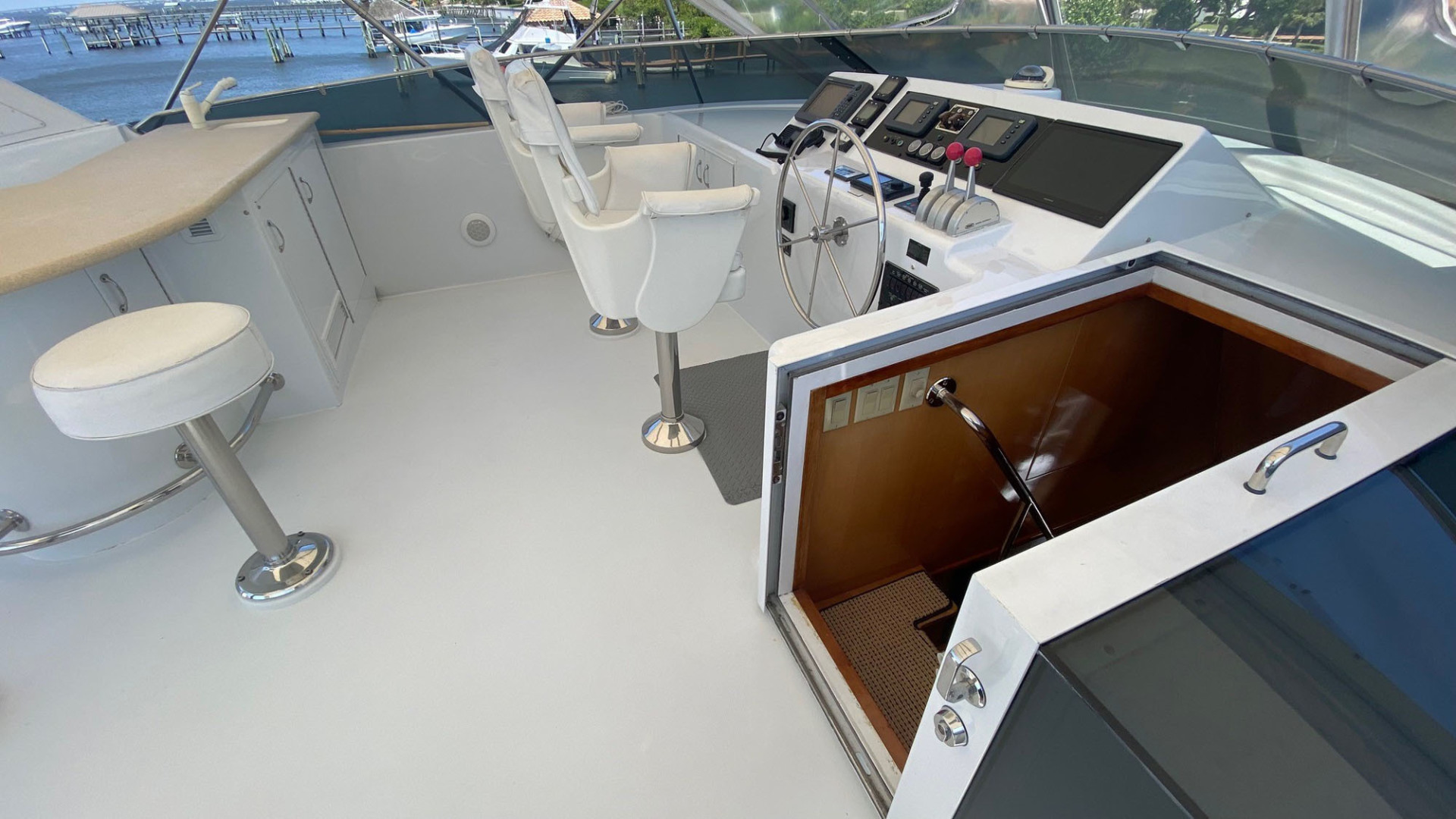 Hatteras-Motor Yacht Sport Deck 2003-Social Director Stuart-Florida-United States-3267761 | Thumbnail