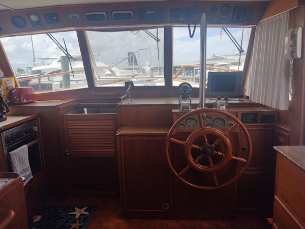 Grand Banks-42 Classic 1993-Santa Maria Stuart-Florida-United States-Lower Helm Station-3303571