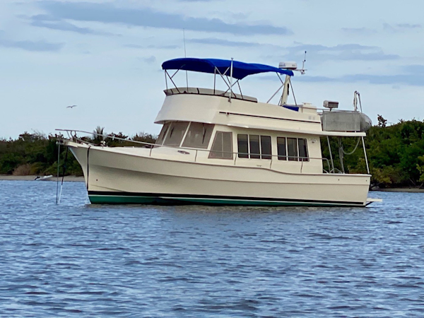 Mainship-400 Trawler 2007-ADRIFT Stuart-Florida-United States-Port Profile at Anchor-3313118