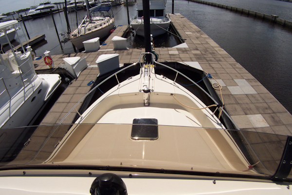 Mainship-400 Trawler 2007-ADRIFT Stuart-Florida-United States-View Forward from Flybridge Station-3313101