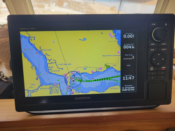 Mainship-400 Trawler 2007-ADRIFT Stuart-Florida-United States-Garmin Lower Helm-3313086