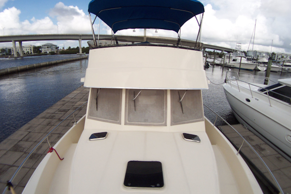 Mainship-400 Trawler 2007-ADRIFT Stuart-Florida-United States-Forward Cabin and Flybridge Profile-3313108