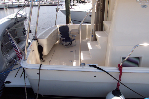 Mainship-400 Trawler 2007-ADRIFT Stuart-Florida-United States-Aft Cockpit from Dock-3313093