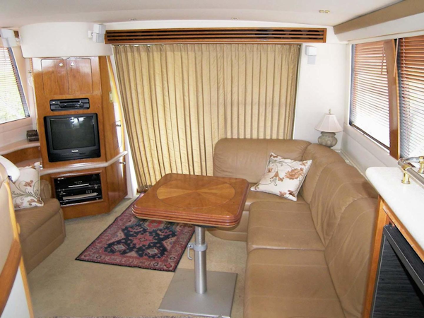 Carver-450 Voyager Pilothouse 2002-Shonda Sue Venice-Florida-United States-Salon Aft-3333463
