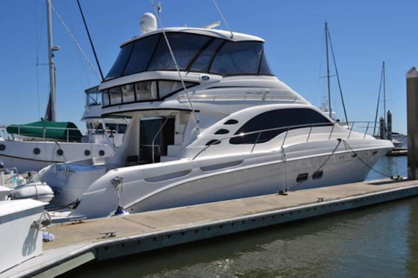 Sea Ray-550 Sedan Bridge 2005-Blood Money Saint Augustine-Florida-United States-Starboard Side at Dock-3467204