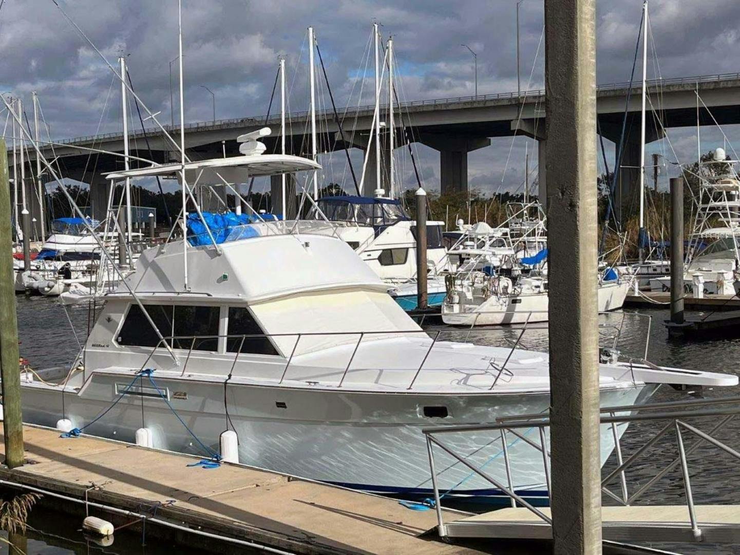 Bertram-Convertible 1986-ADVENTURESS Pensacola-Florida-United States-Starboard Side At Dock-3516536
