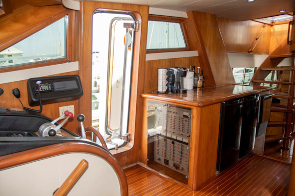 Monte Fino-65 Flybridge 1996-KIKI Mount Pleasant-South Carolina-United States-Lower Helm Port Aft-3599236