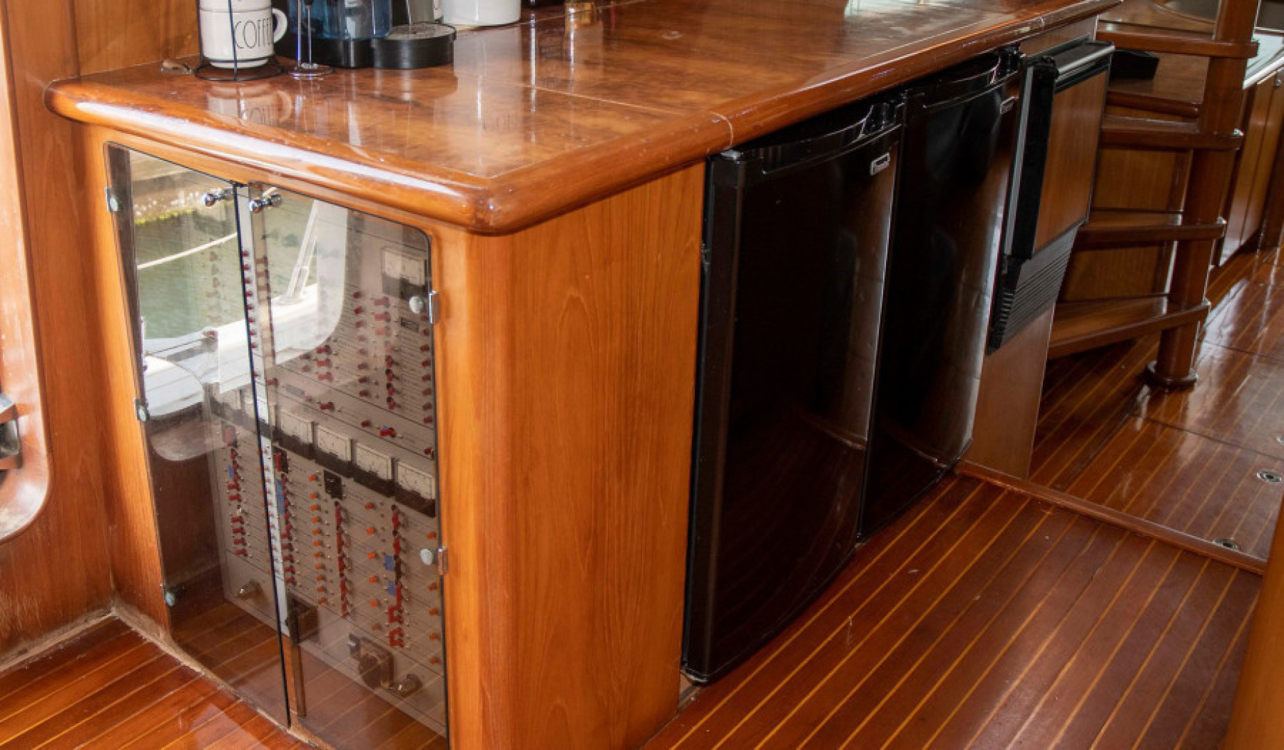 Monte Fino-65 Flybridge 1996-KIKI Mount Pleasant-South Carolina-United States-Electrical Panel in Lower Helm Area-3599233 | Thumbnail