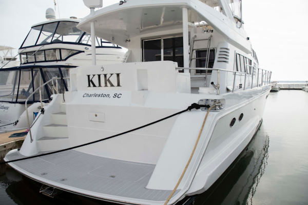 Monte Fino-65 Flybridge 1996-KIKI Mount Pleasant-South Carolina-United States-Swim Platform-3599318