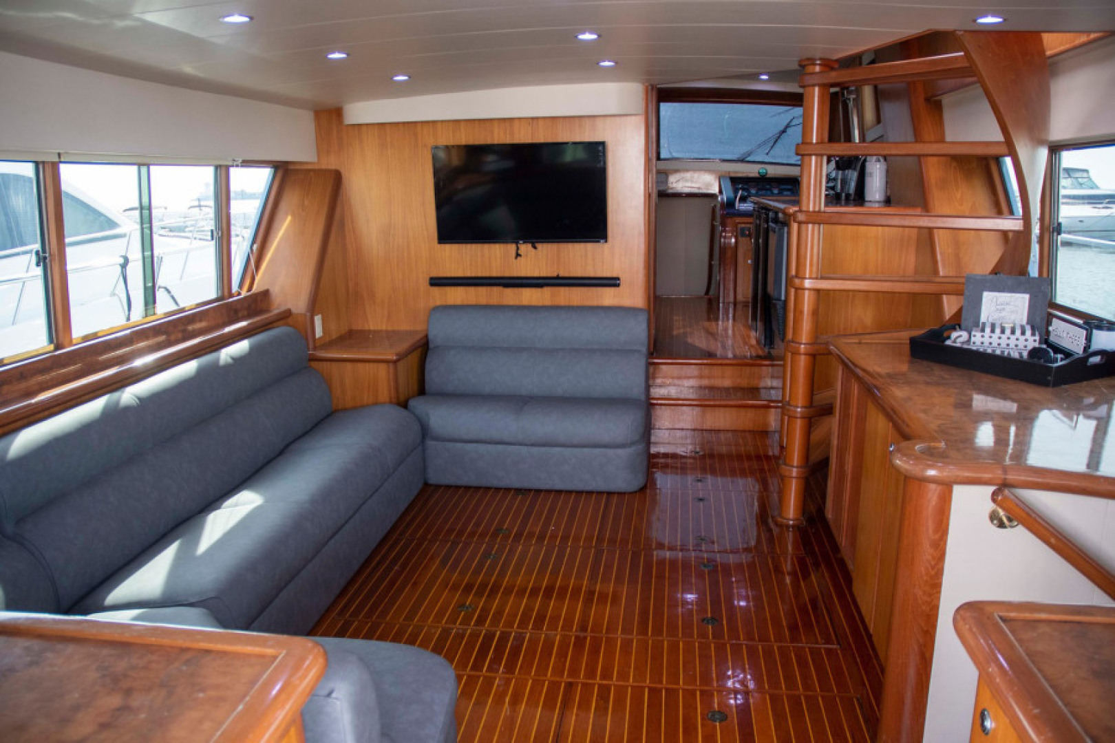 Monte Fino-65 Flybridge 1996-KIKI Mount Pleasant-South Carolina-United States-Hardwood Sole and Flat Screen TV-3599202 | Thumbnail